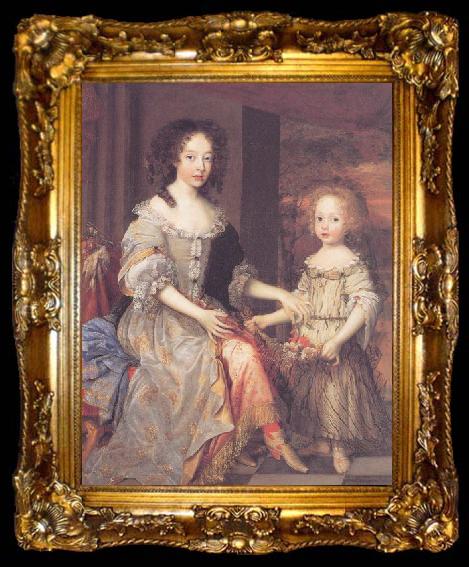framed  John Michael Wright The Ladies Catherine and Charlotte Talbot, ta009-2